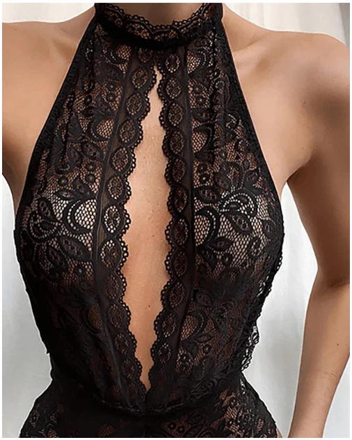 Love Me Like Never Cut Out Halter Teddy - Image 2