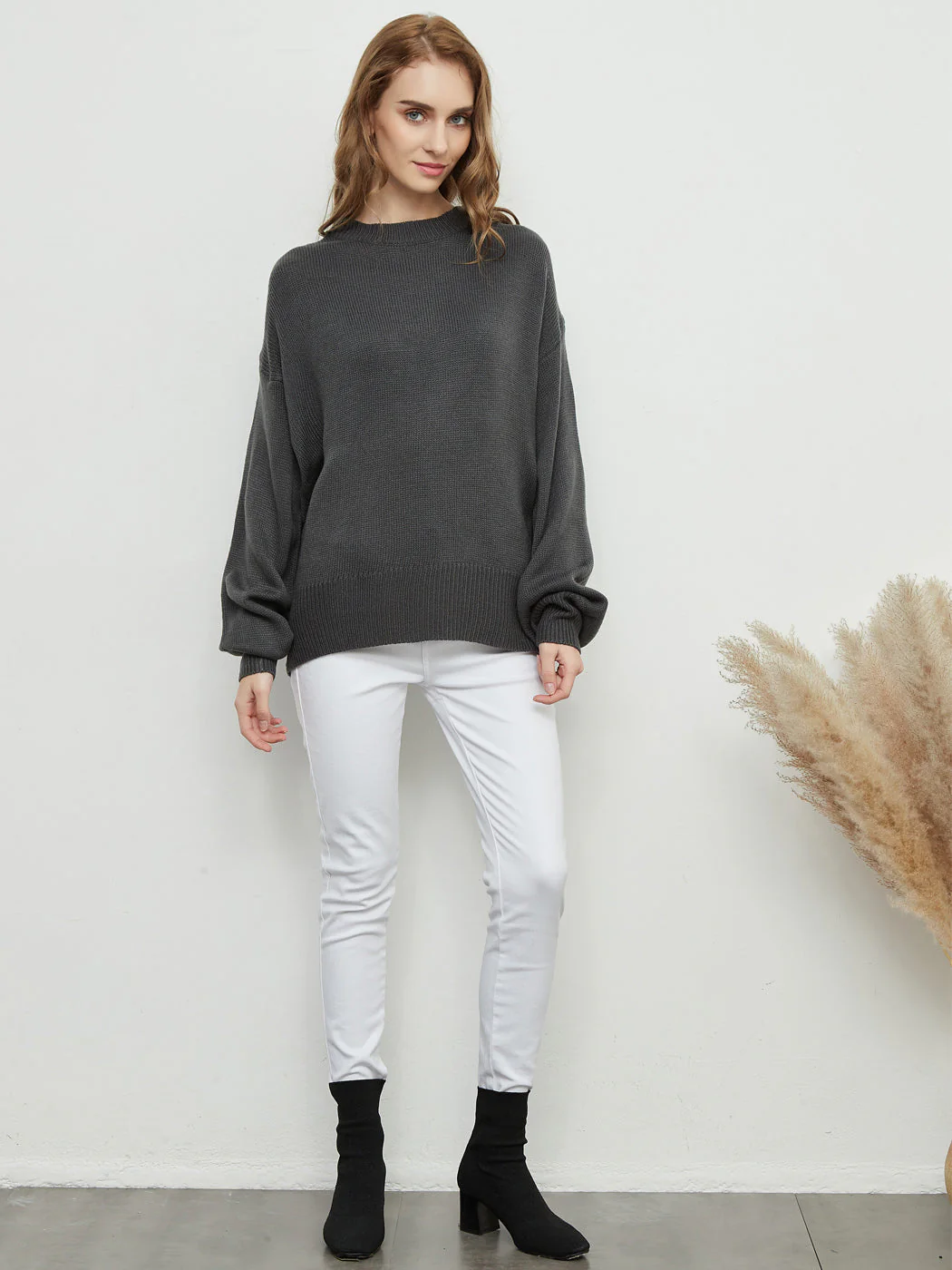 Love Tie Puffed Sleeve Sweater - Image 10