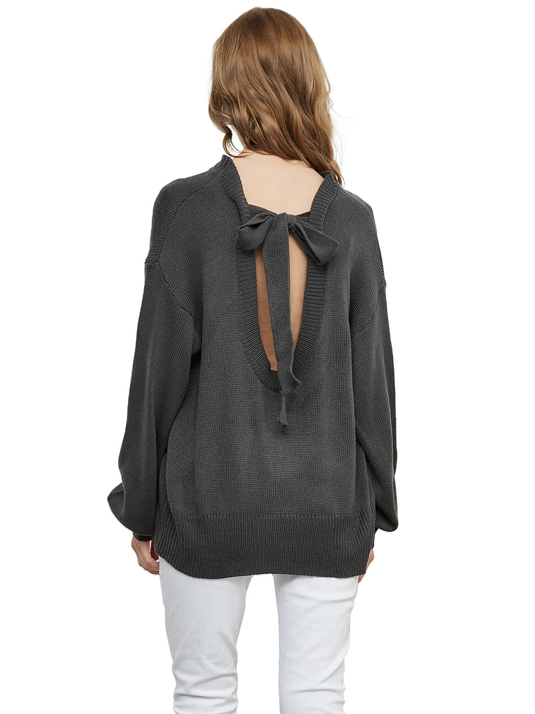 Love Tie Puffed Sleeve Sweater - Image 12