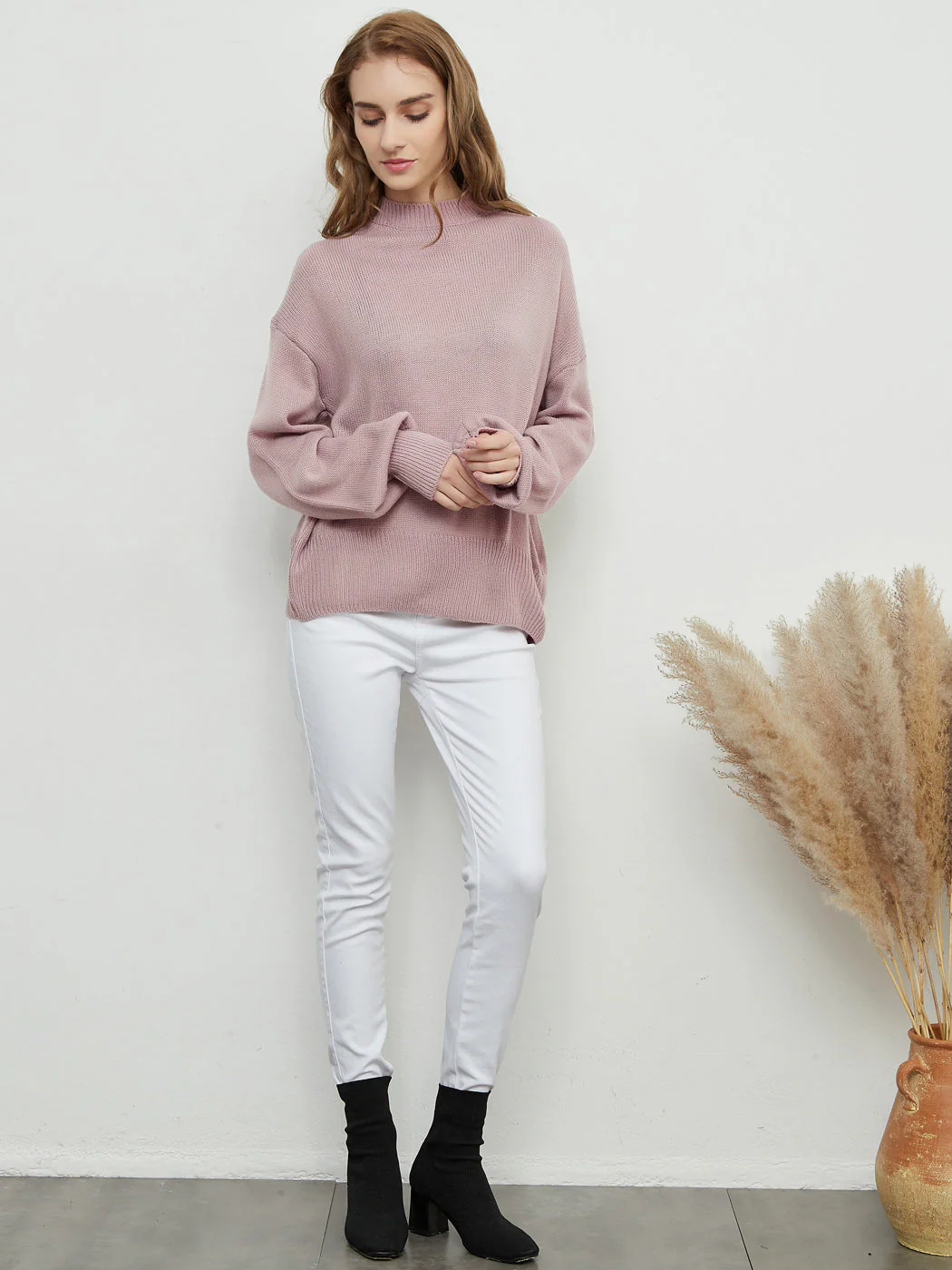 Love Tie Puffed Sleeve Sweater - Image 18