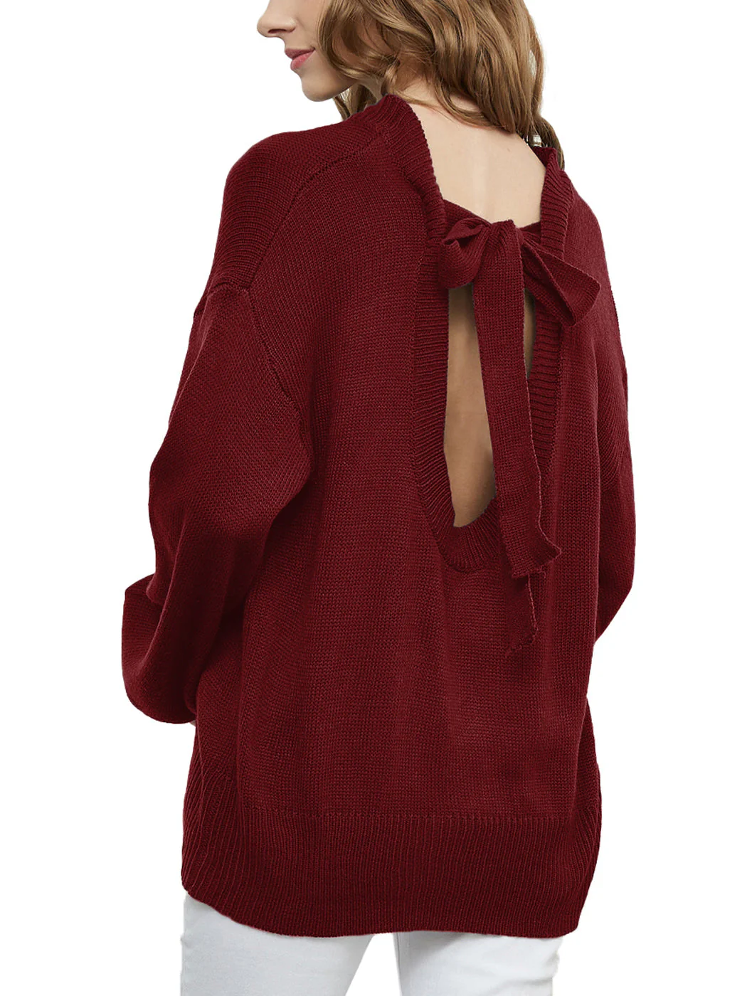 Love Tie Puffed Sleeve Sweater - Image 23
