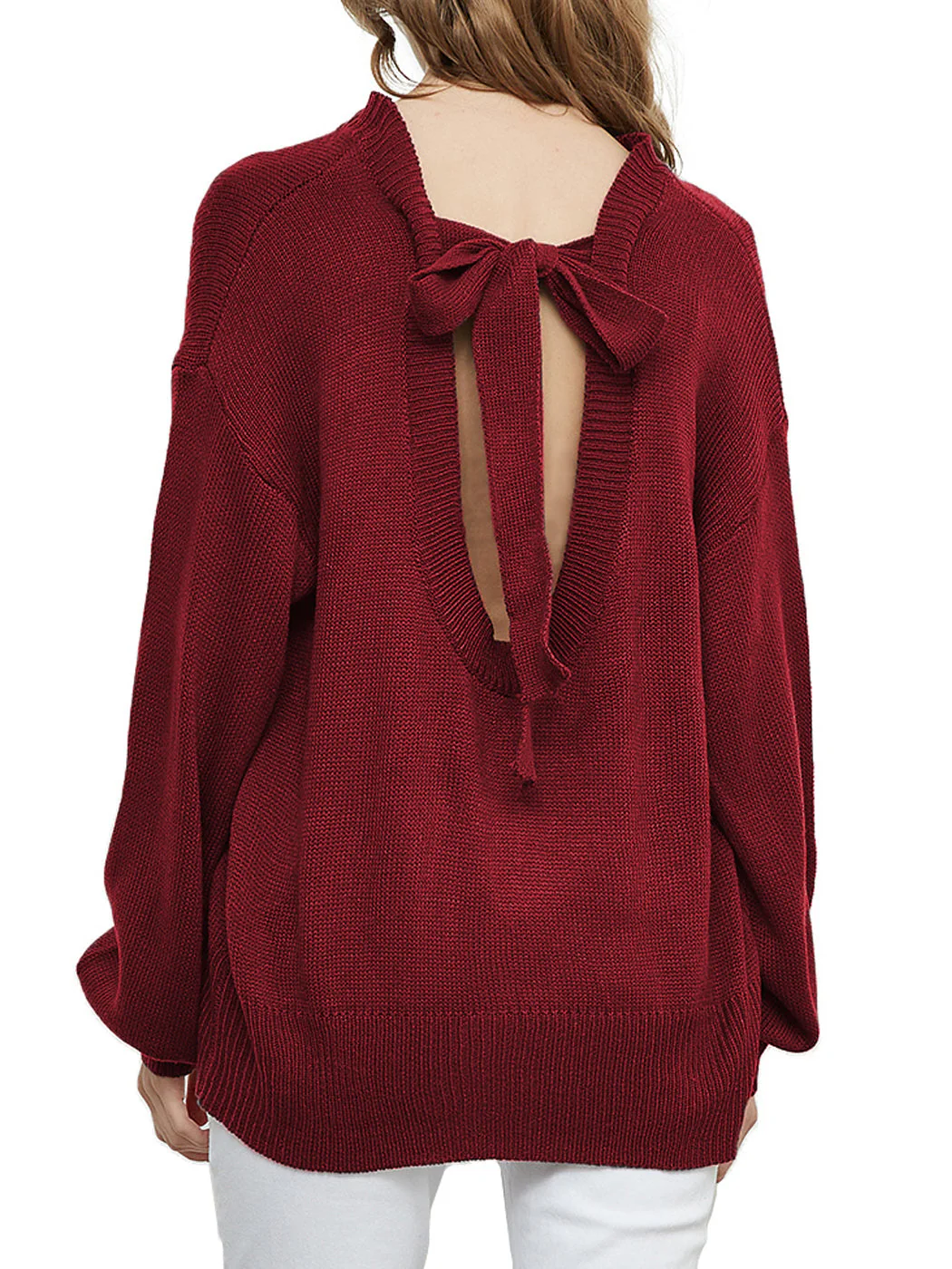 Love Tie Puffed Sleeve Sweater - Image 24