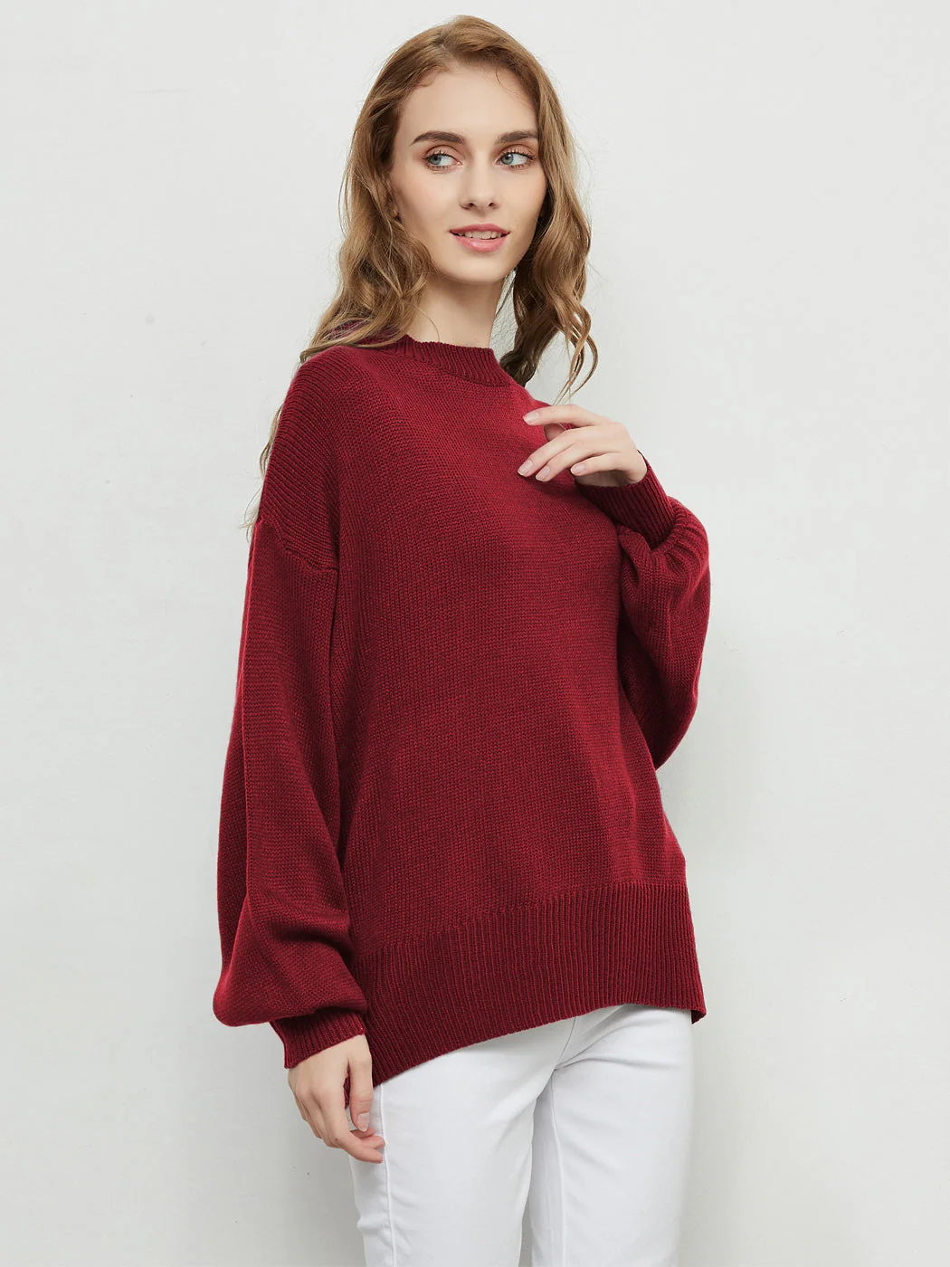 Love Tie Puffed Sleeve Sweater - Image 25