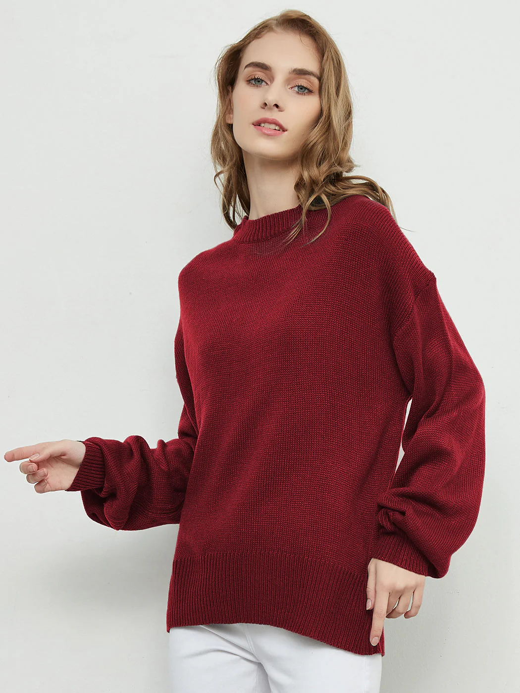 Love Tie Puffed Sleeve Sweater - Image 26