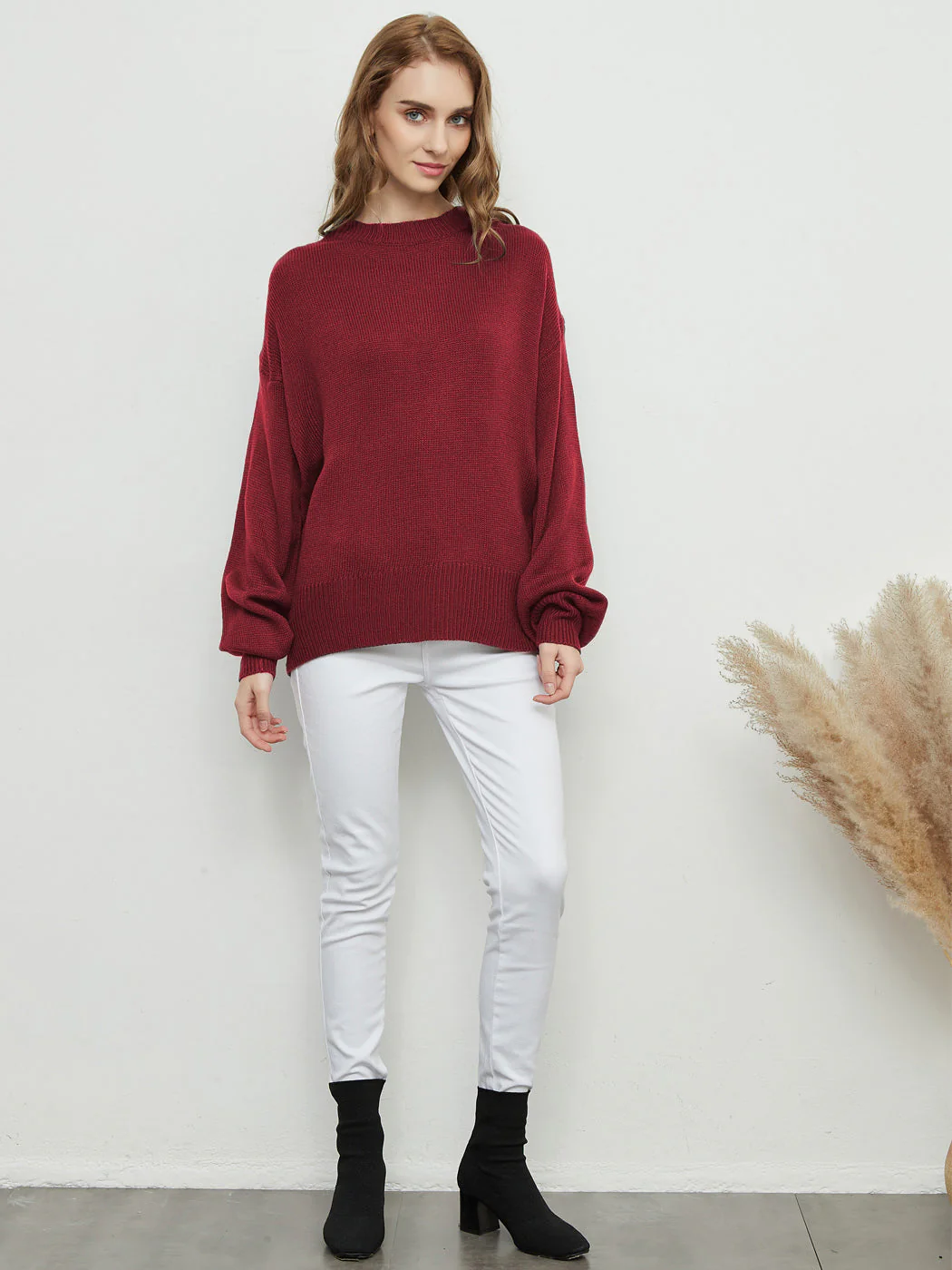 Love Tie Puffed Sleeve Sweater - Image 27