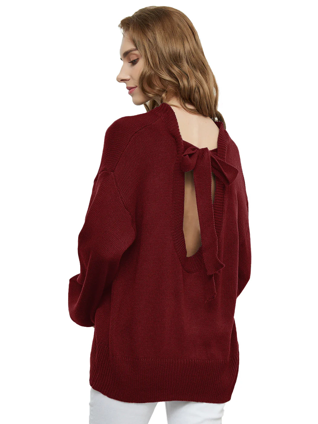 Love Tie Puffed Sleeve Sweater - Image 30