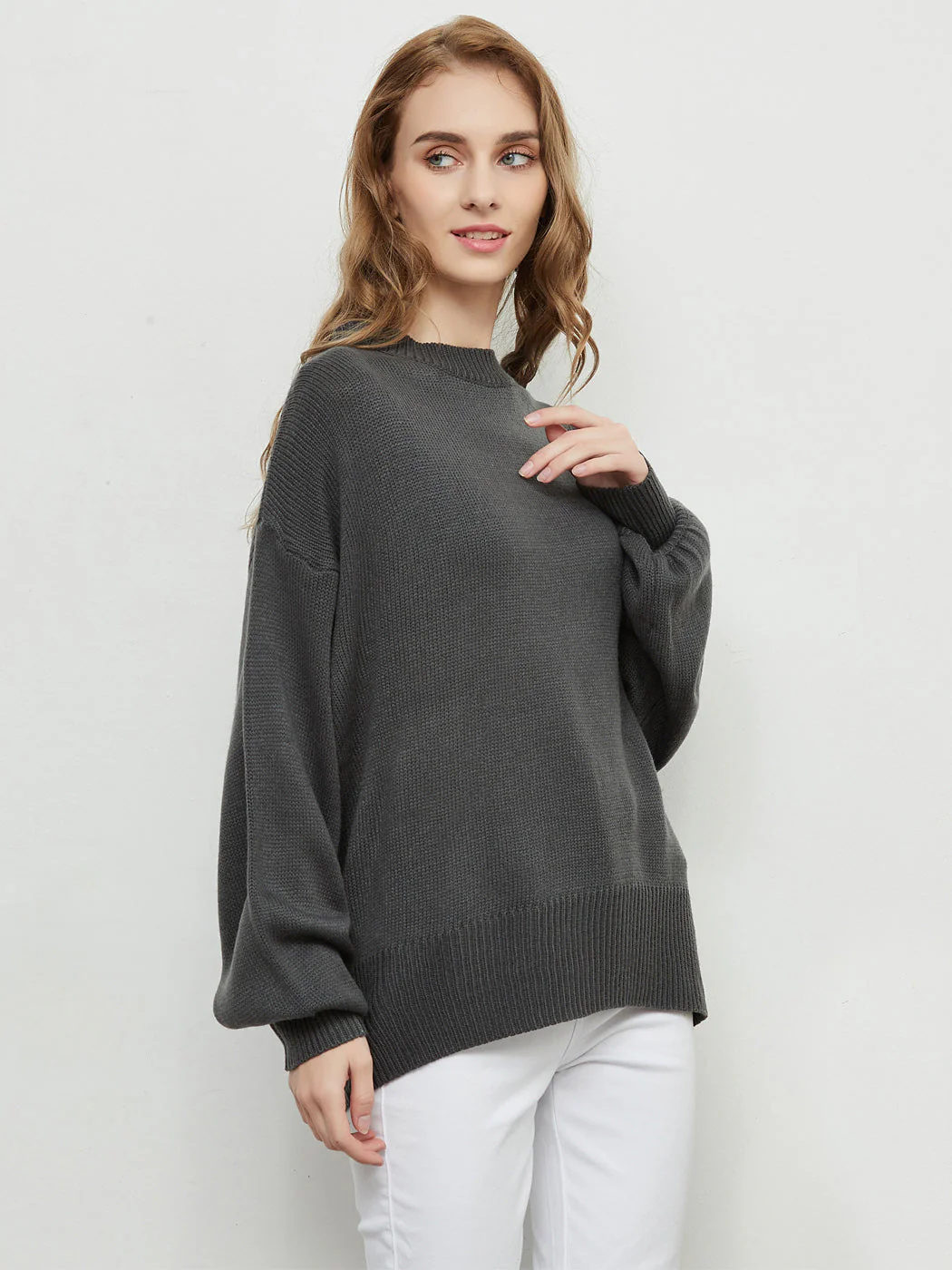 Love Tie Puffed Sleeve Sweater - Image 8