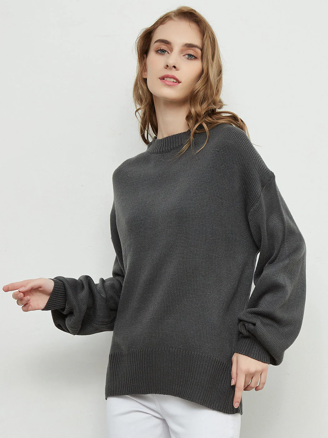 Love Tie Puffed Sleeve Sweater - Image 9