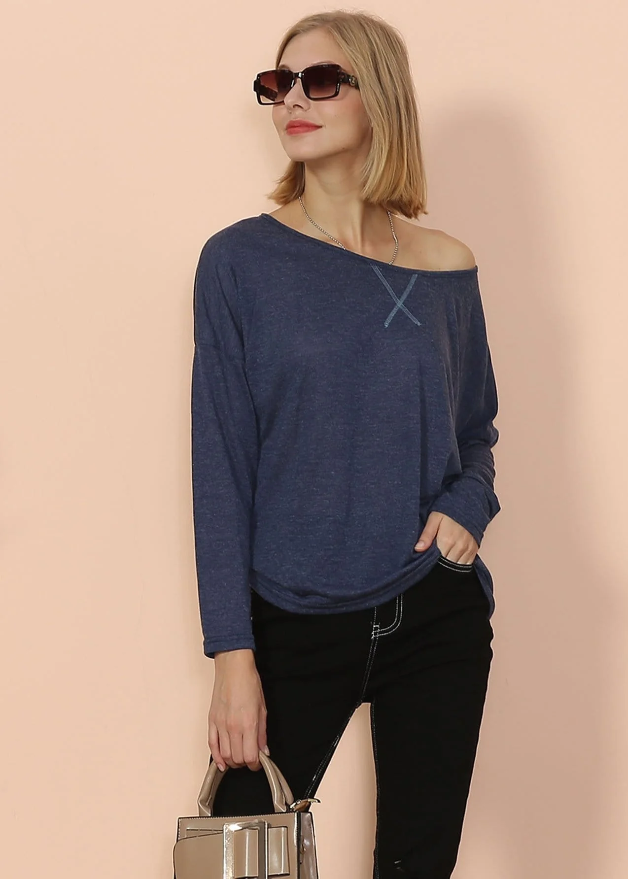 Lux Boatneck Long Sleeve Top - Image 11