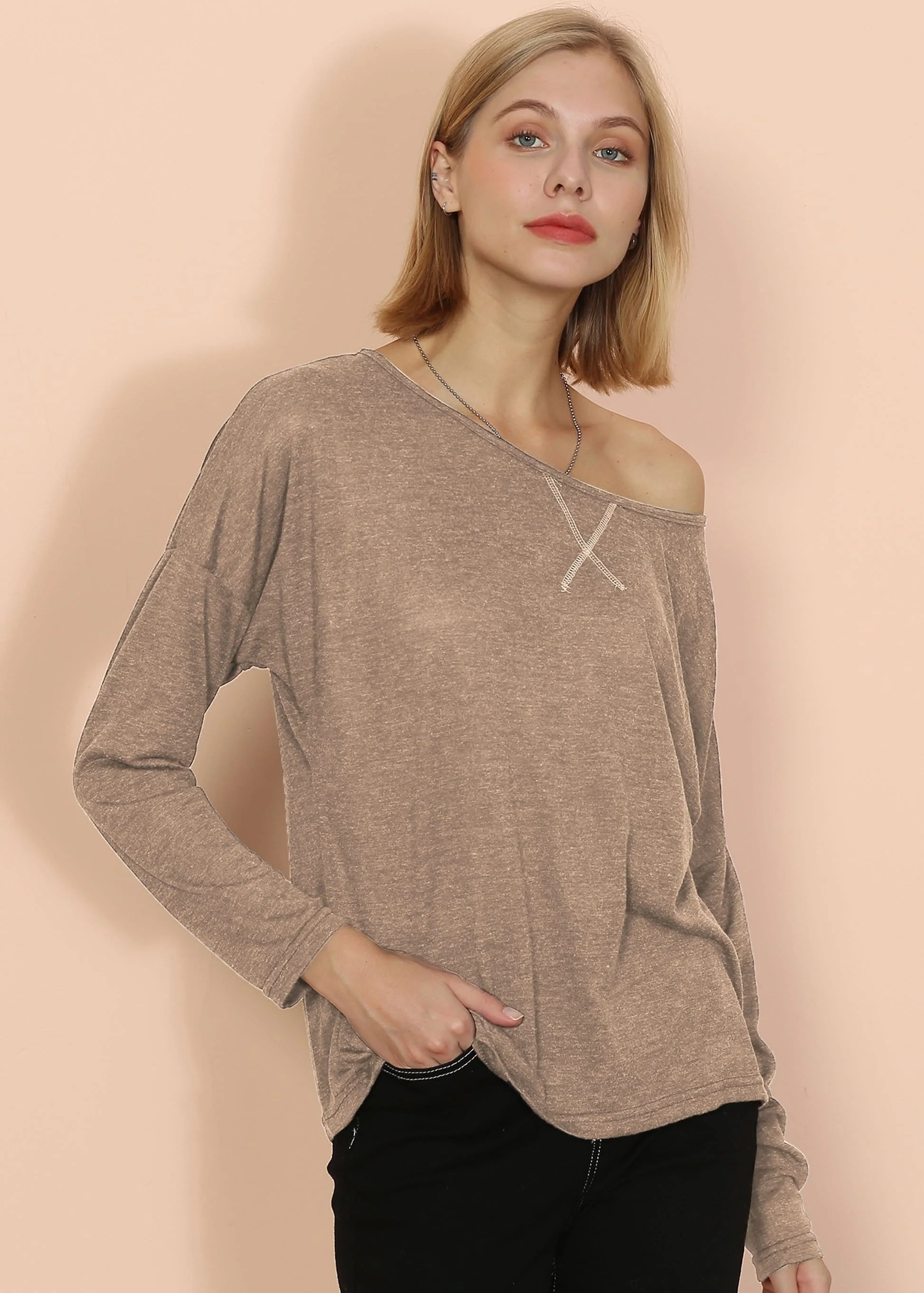 Lux Boatneck Long Sleeve Top - Image 3