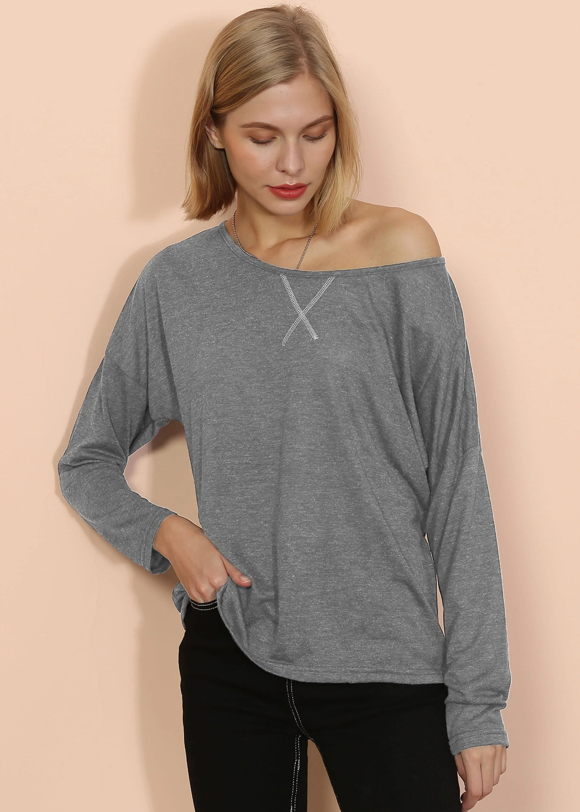 Lux Boatneck Long Sleeve Top - Image 5