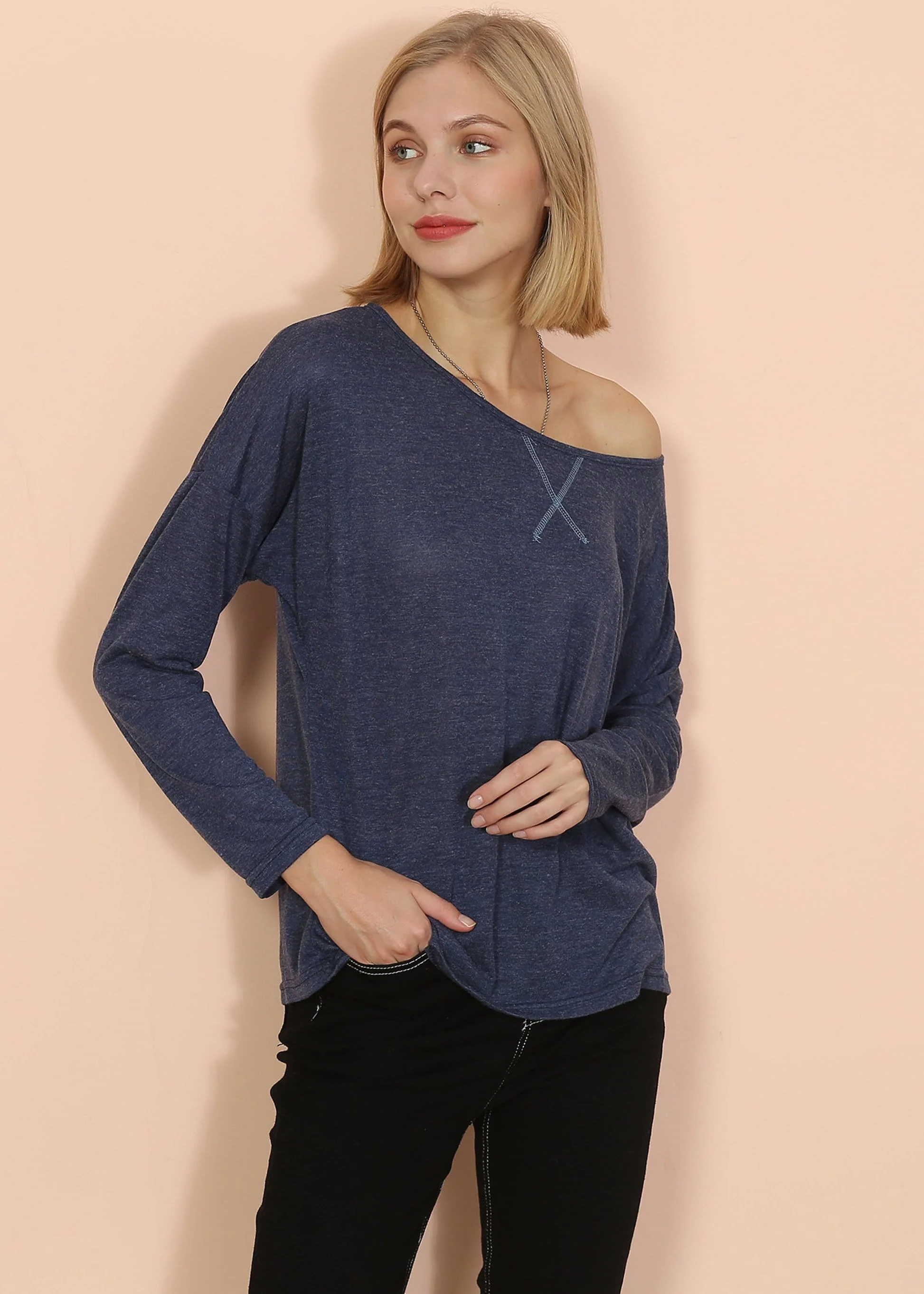 Lux Boatneck Long Sleeve Top - Image 7