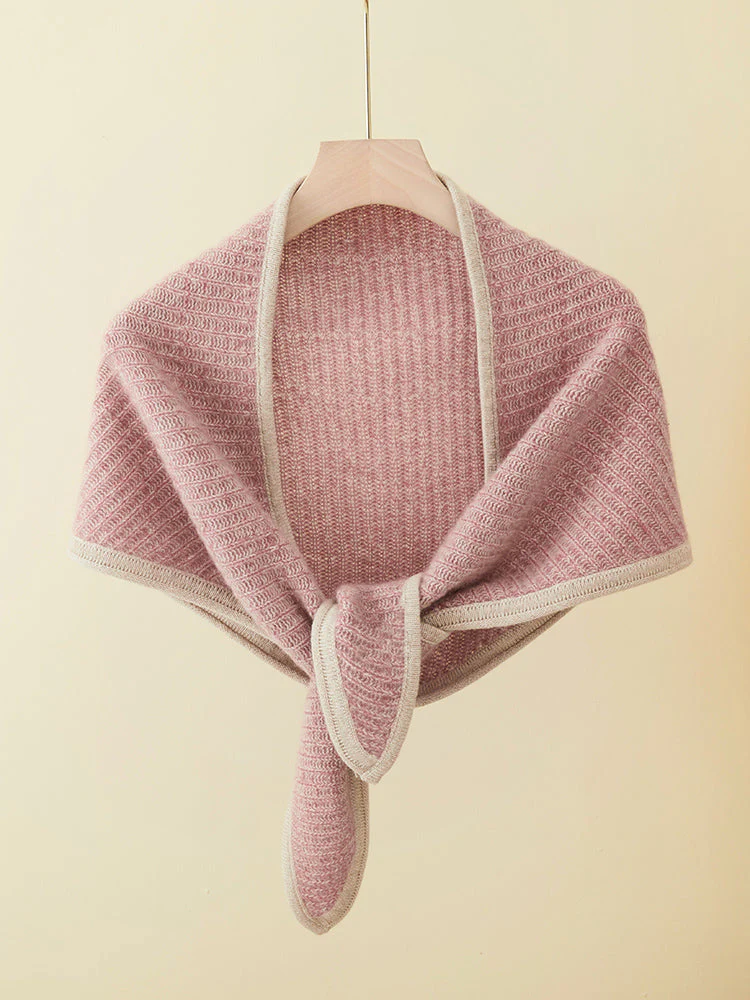 Luxurious 100% Cashmere Triangle Scarf - Image 3