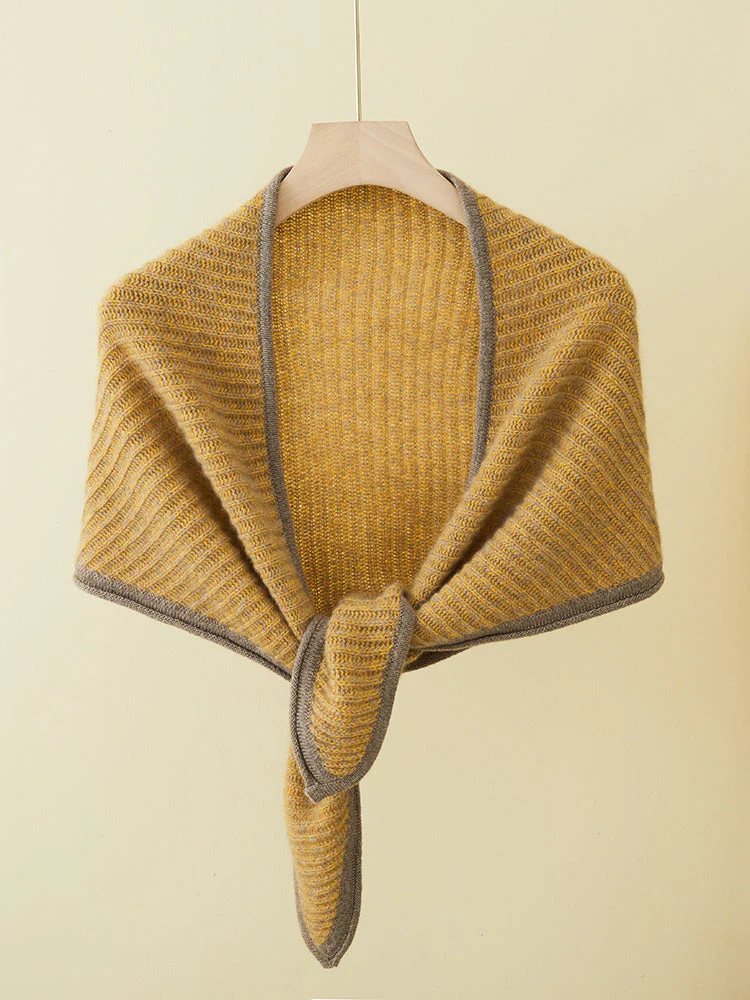 Luxurious 100% Cashmere Triangle Scarf - Image 4