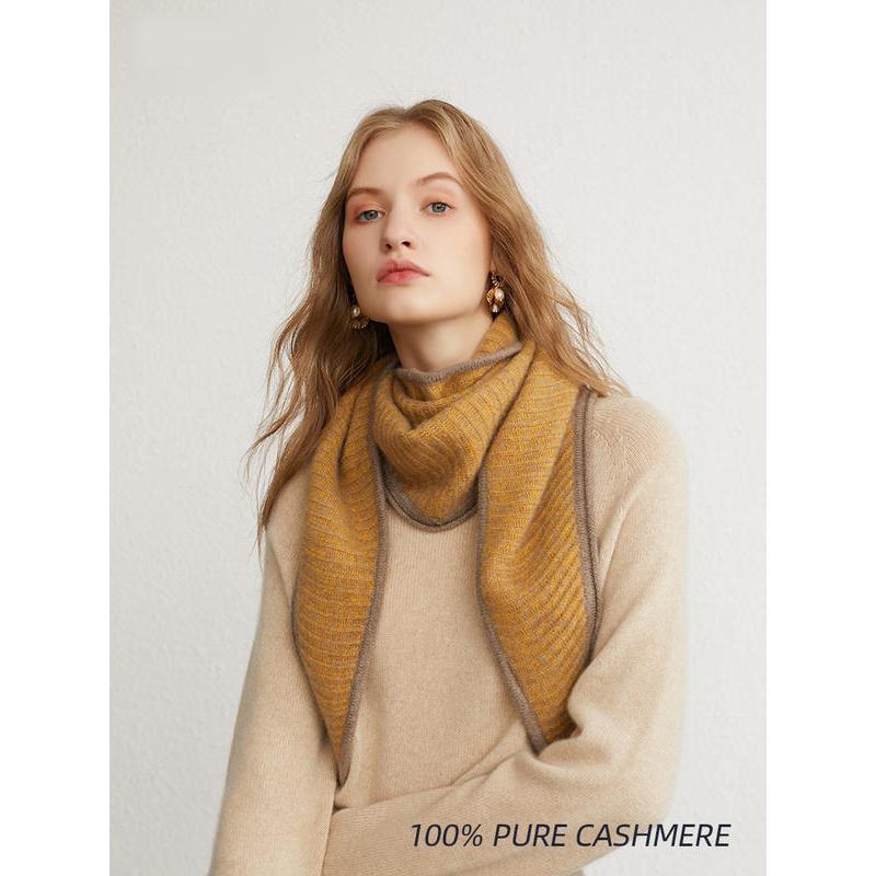 Luxurious 100% Cashmere Triangle Scarf - Image 5