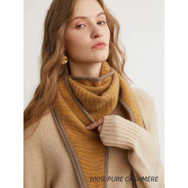 Luxurious 100% Cashmere Triangle Scarf - Image 6