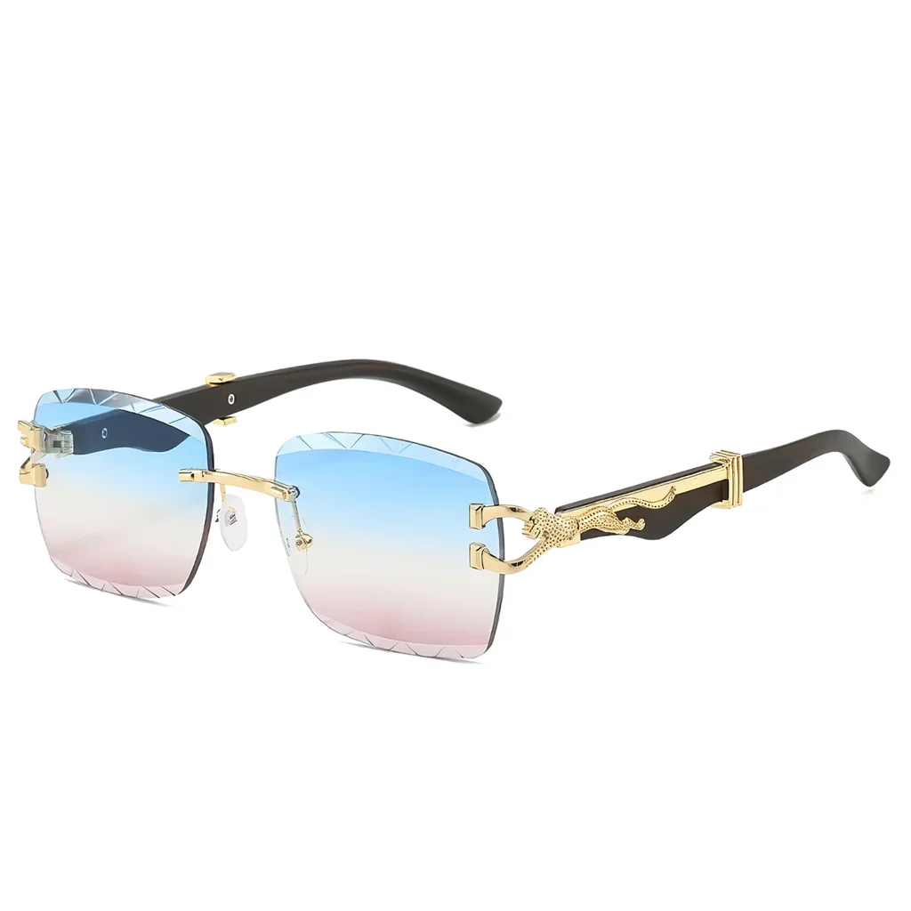 Luxury Rectangle Sunglasses with Gradient Lenses - Image 11