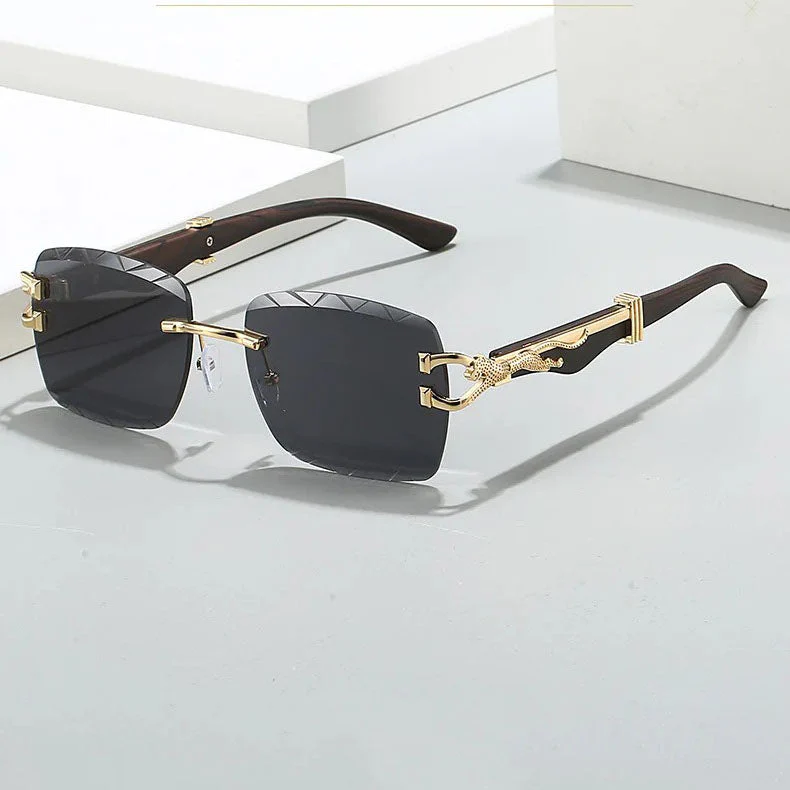 Luxury Rectangle Sunglasses with Gradient Lenses - Image 12