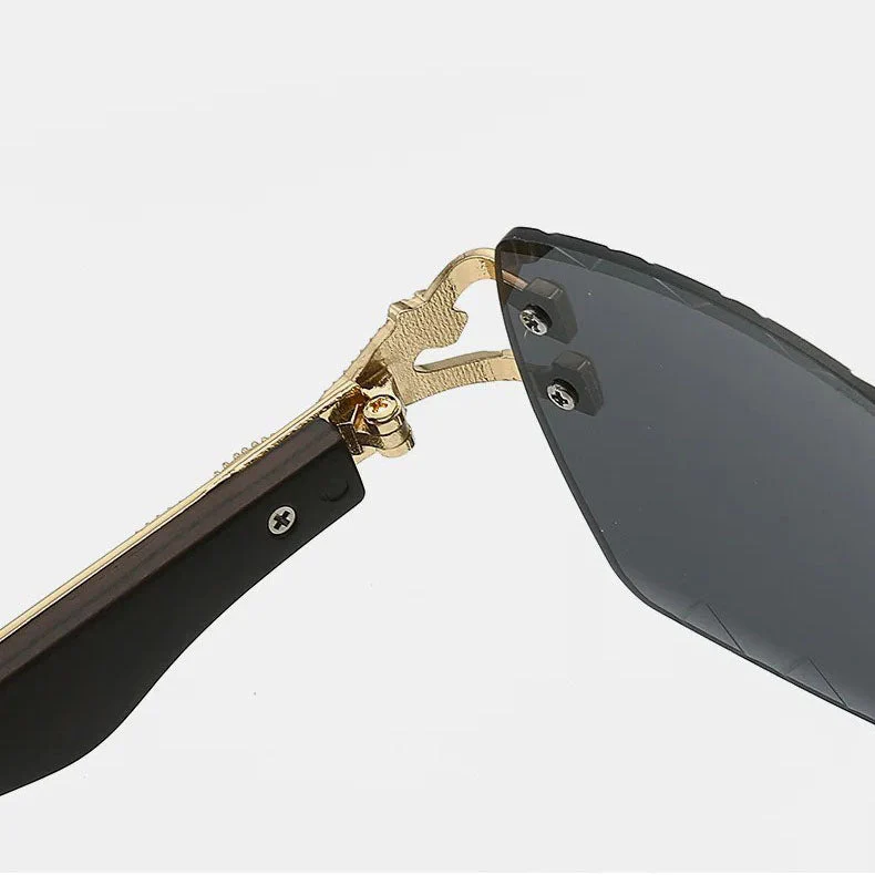 Luxury Rectangle Sunglasses with Gradient Lenses - Image 15