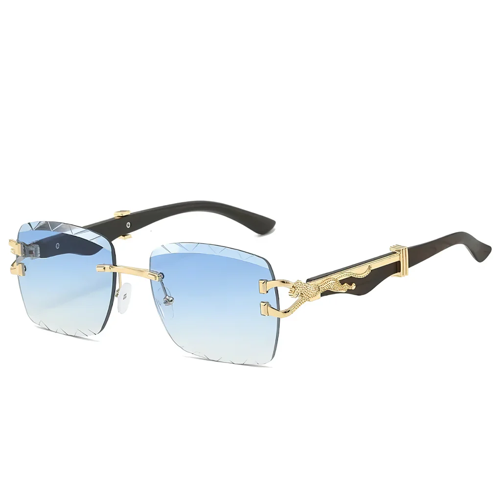 Luxury Rectangle Sunglasses with Gradient Lenses - Image 8