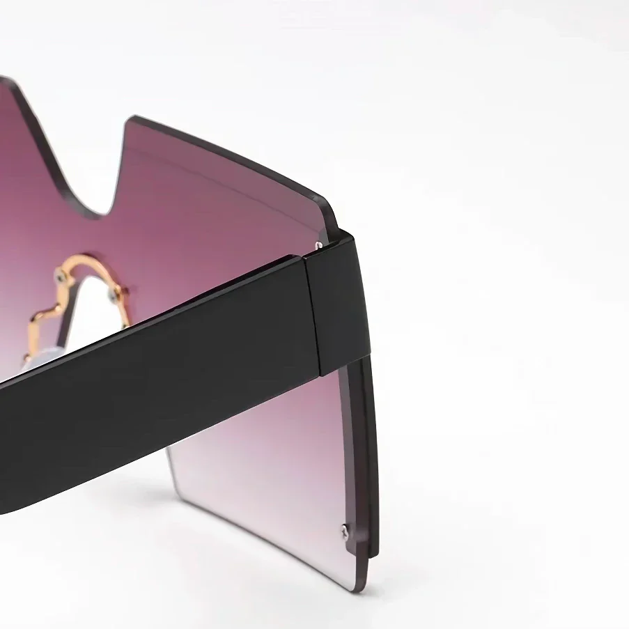 Luxury Rimless Gradient Square Sunglasses for Women - Image 11