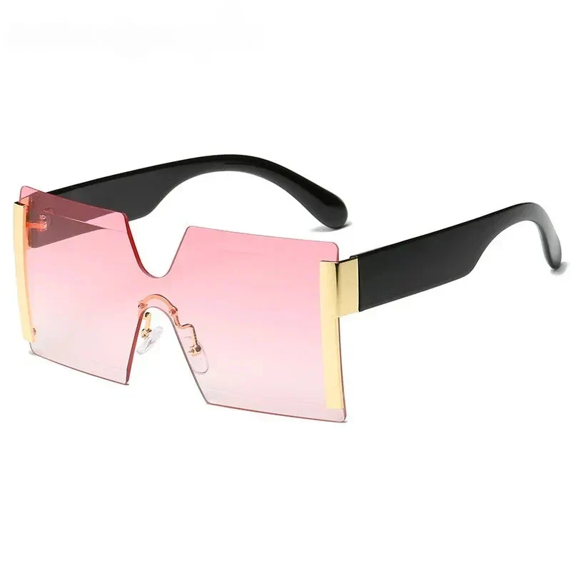 Luxury Rimless Gradient Square Sunglasses for Women - Image 3
