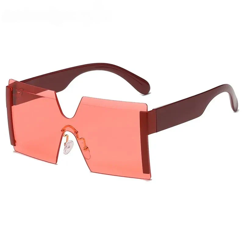 Luxury Rimless Gradient Square Sunglasses for Women - Image 4