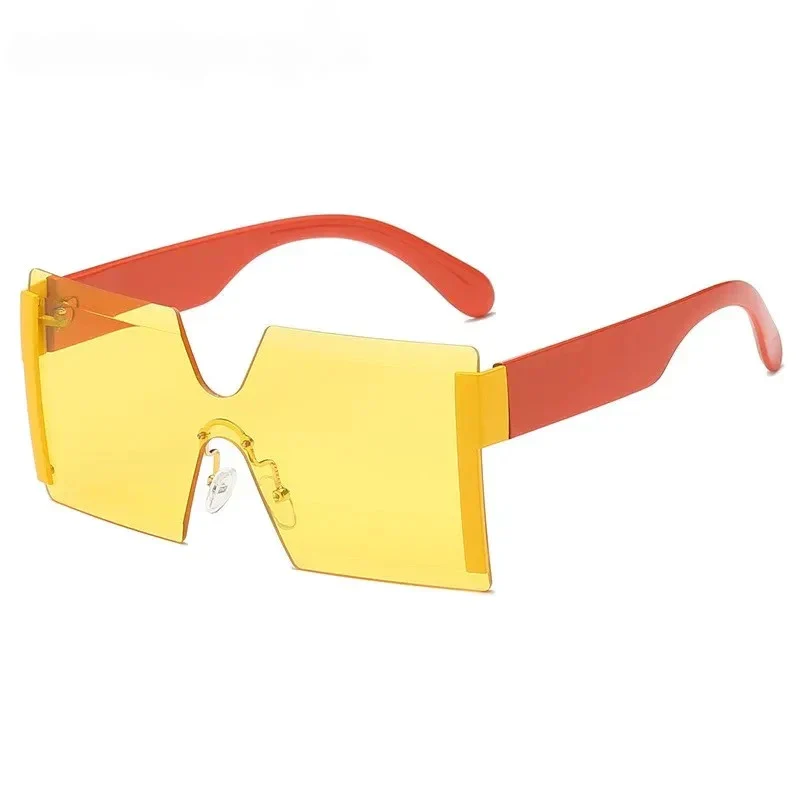 Luxury Rimless Gradient Square Sunglasses for Women - Image 5