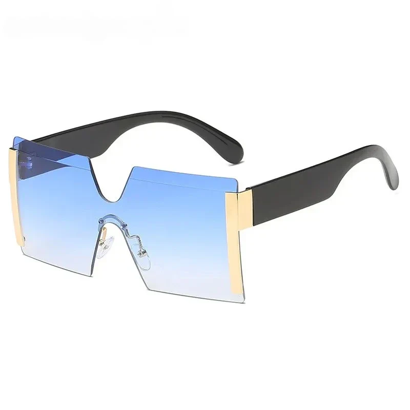 Luxury Rimless Gradient Square Sunglasses for Women - Image 6
