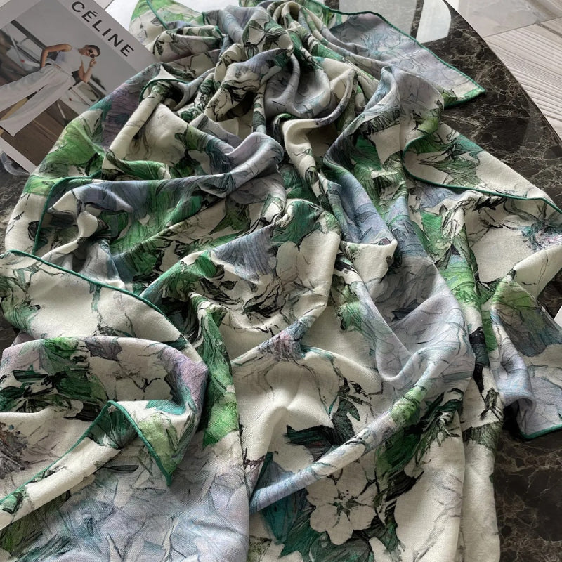 Luxury Silk Cashmere Scarf - Image 6