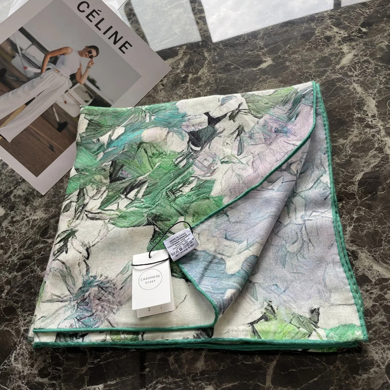 Luxury Silk Cashmere Scarf - Image 7