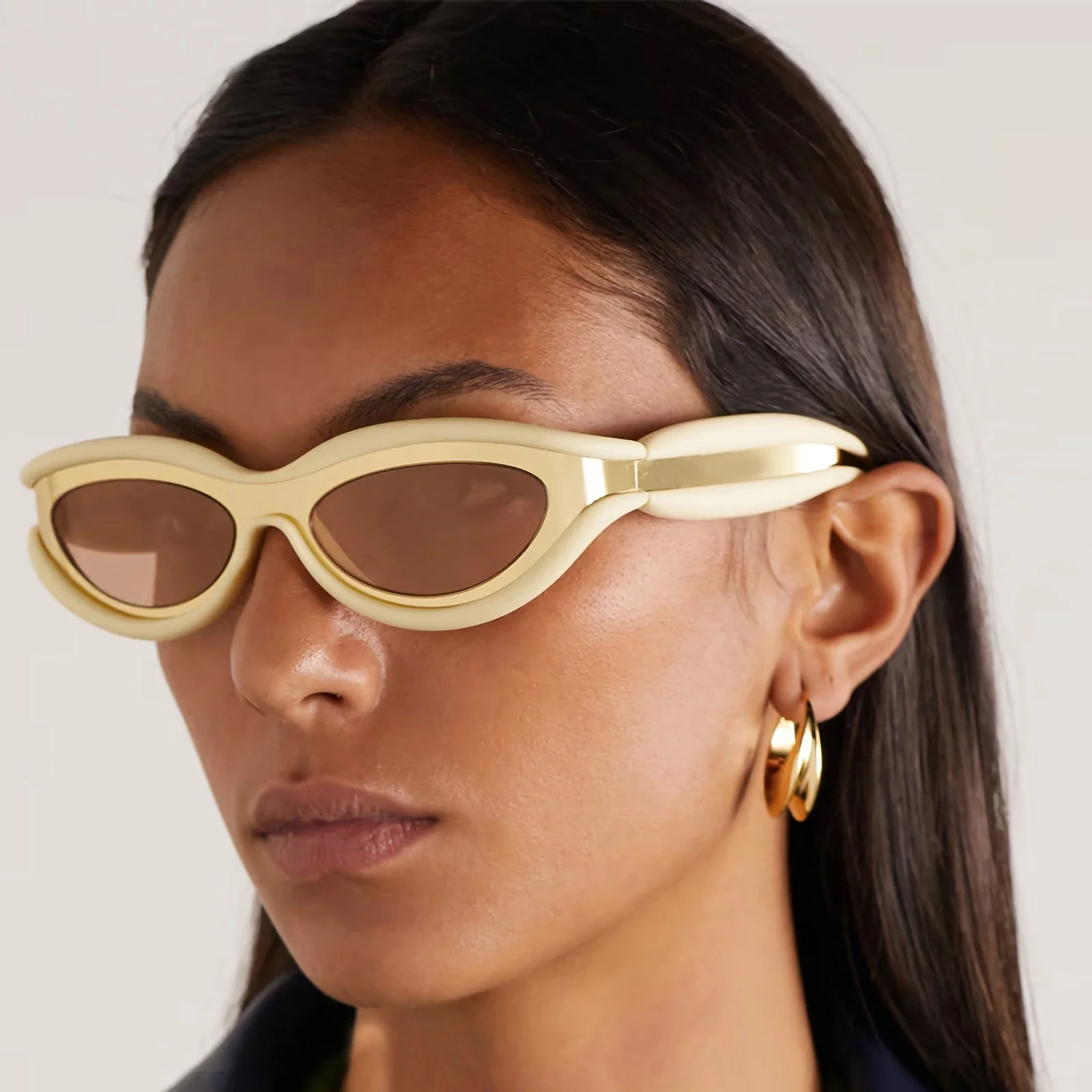 Luxury Vintage Steampunk Round Sunglasses - Image 10