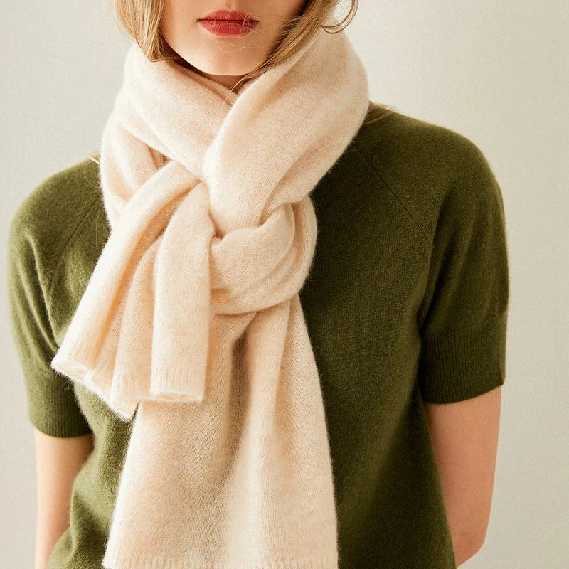 Luxury Winter Cashmere Scarf for Women - Image 8