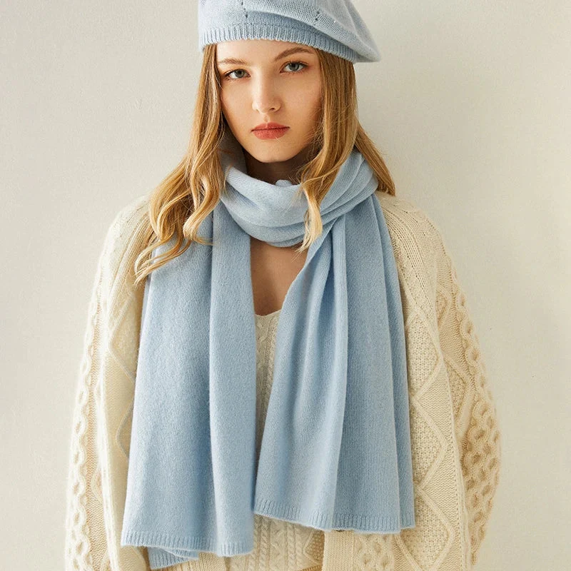 Luxury Winter Cashmere Scarf for Women - Image 9