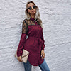 Mandarin Collar Button Down Blouse - Image 55