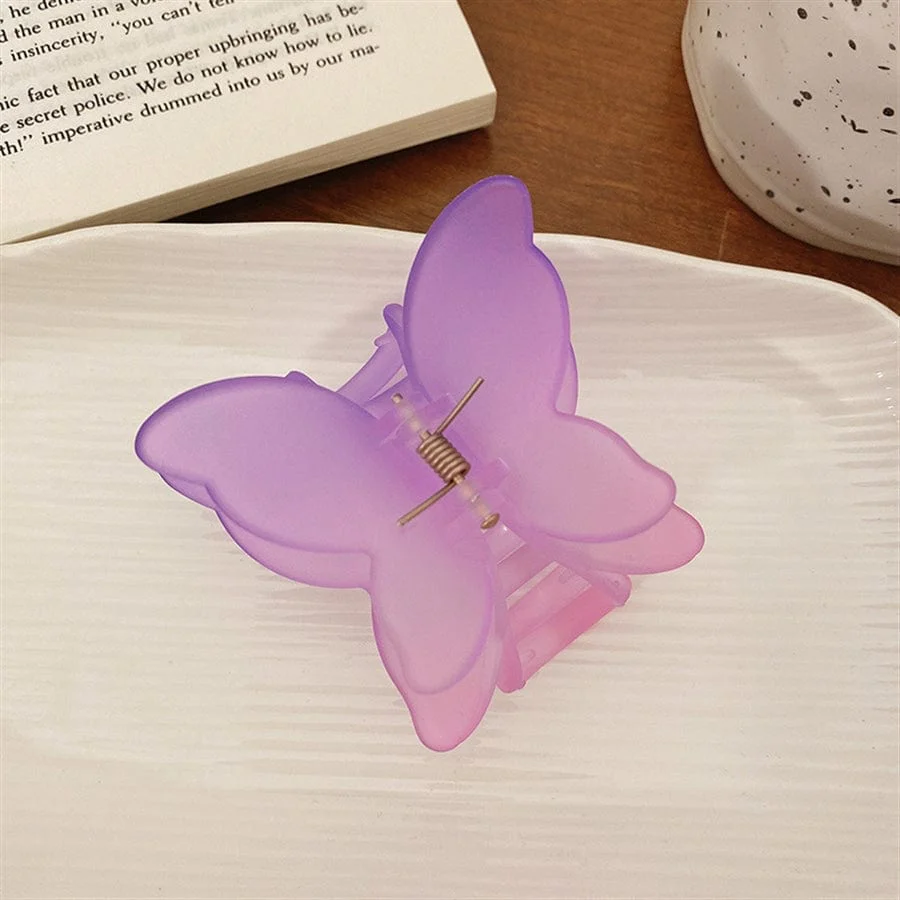 Matte Gradient Butterfly Hair Clip - Image 3