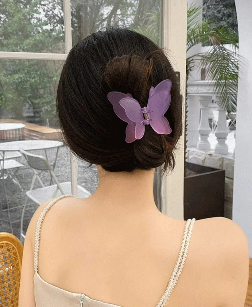 Matte Gradient Butterfly Hair Clip - Image 7