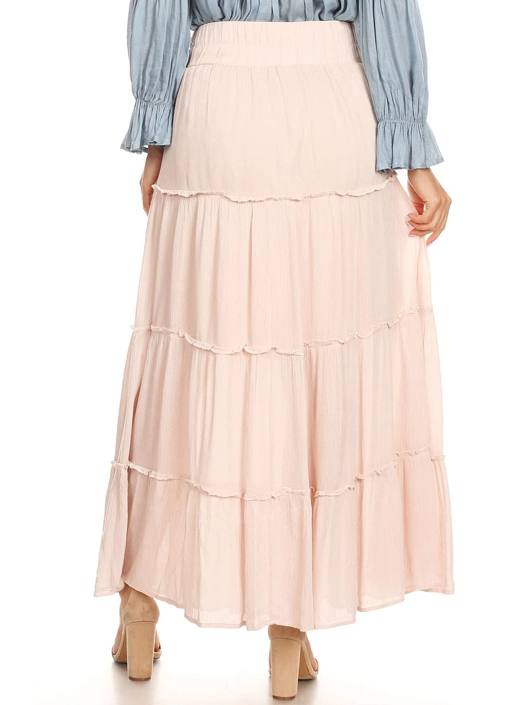 Maxi Bohemian Layered Skirt - Image 16