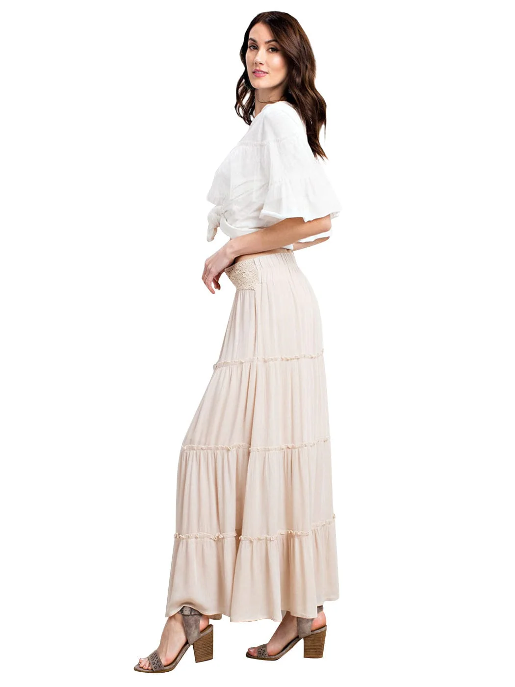 Maxi Bohemian Layered Skirt - Image 19