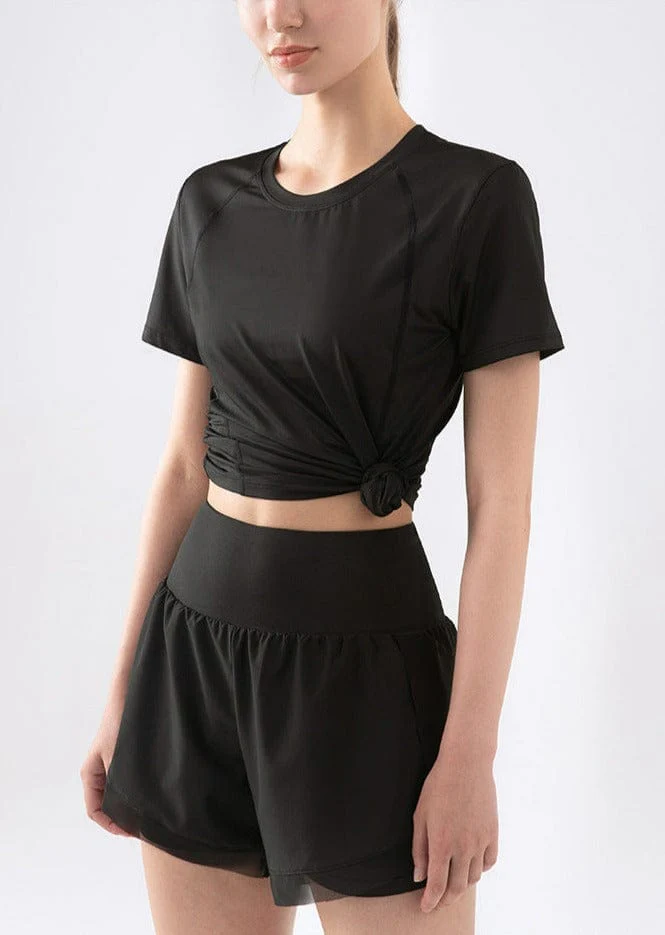 Mesh Lace Lined Active Shorts - Image 7