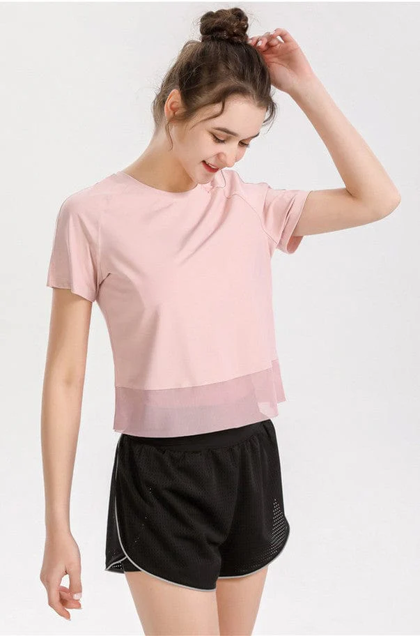 Mesh Lined Relaxed Active Top - Image 11