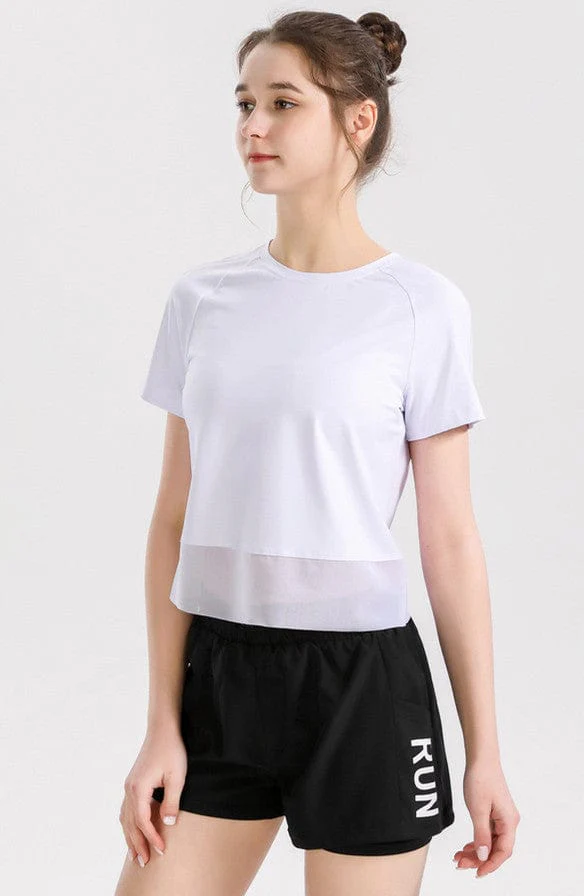 Mesh Lined Relaxed Active Top - Image 18