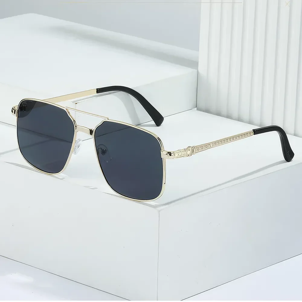 Metal Square Frame Sunglasses - Image 10