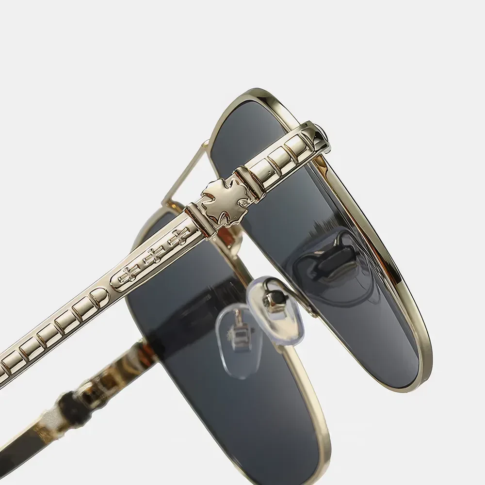 Metal Square Frame Sunglasses - Image 11