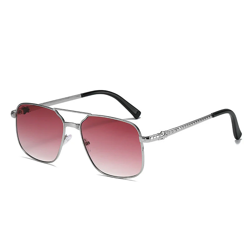 Metal Square Frame Sunglasses - Image 2