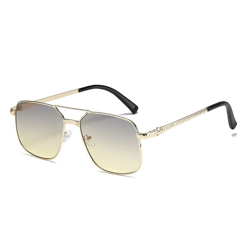 Metal Square Frame Sunglasses - Image 3