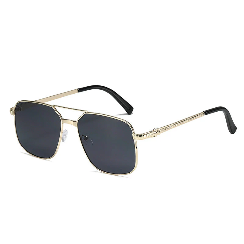 Metal Square Frame Sunglasses - Image 4