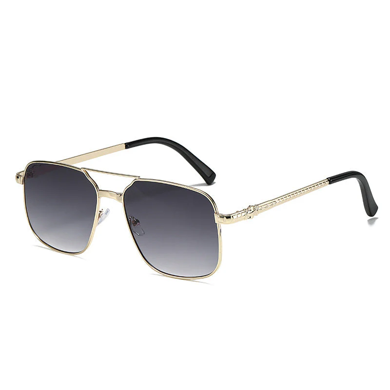 Metal Square Frame Sunglasses - Image 5