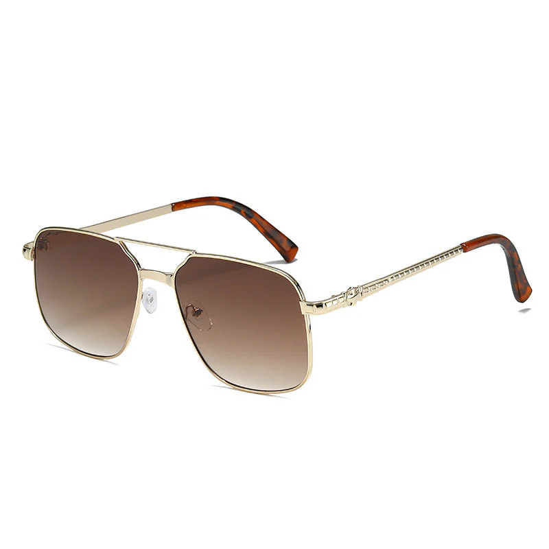 Metal Square Frame Sunglasses - Image 7