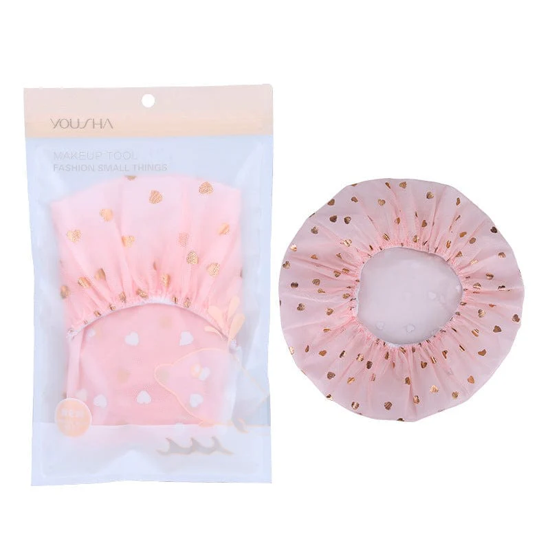 Metallic Heart Shower Cap - Image 6
